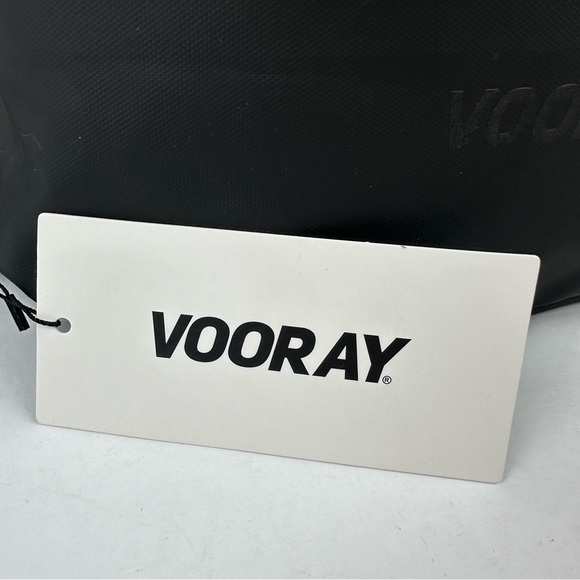 Vooray Flex Cinch Backpack Black FOIL Nylon Lightweight Drawstring Brand New - Picture 4 of 13